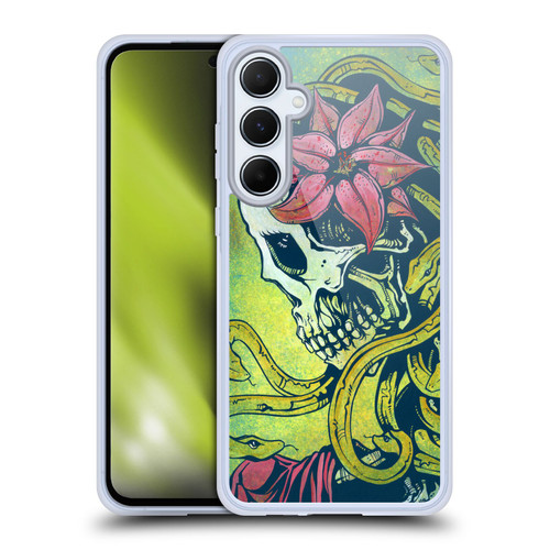David Lozeau Colourful Art Medusa Soft Gel Case for Samsung Galaxy A55 5G