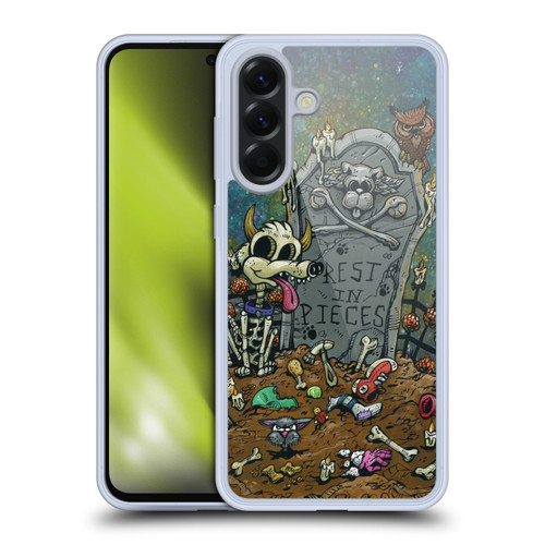 David Lozeau Colourful Art Halloween Dog Soft Gel Case for Samsung Galaxy A56 5G