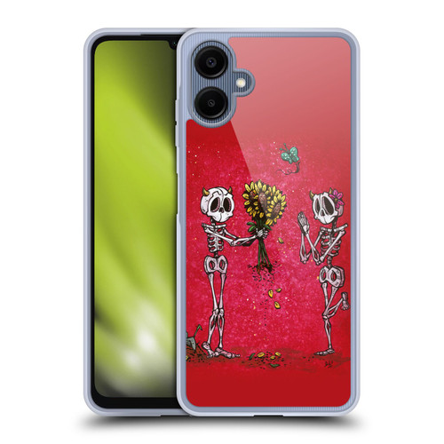 David Lozeau Skeleton Grunge Sunflower Soft Gel Case for Samsung Galaxy A06 4G / 5G