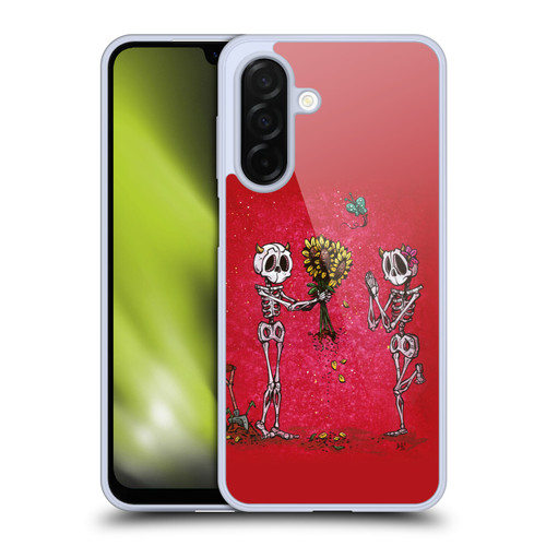 David Lozeau Skeleton Grunge Sunflower Soft Gel Case for Samsung Galaxy A26 5G