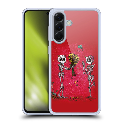 David Lozeau Skeleton Grunge Sunflower Soft Gel Case for Samsung Galaxy A56 5G