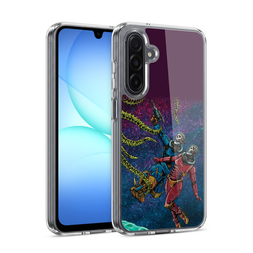 David Lozeau Colourful Grunge Astronaut Space Couple Love Soft Gel Case for Samsung Galaxy A17 4G / 5G