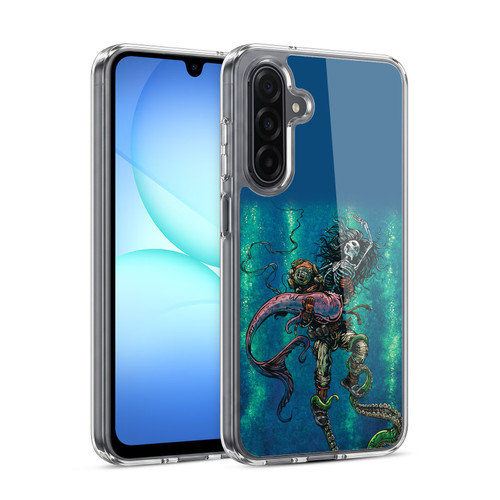 David Lozeau Colourful Grunge Diver And Mermaid Soft Gel Case for Samsung Galaxy A17 4G / 5G