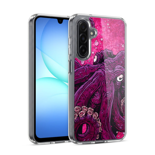David Lozeau Colourful Grunge Octopus Squid Soft Gel Case for Samsung Galaxy A17 4G / 5G