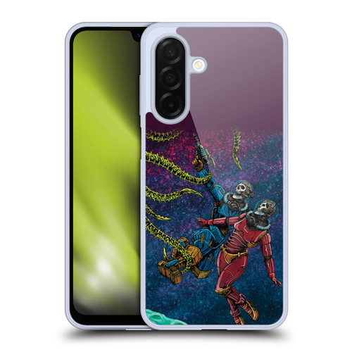 David Lozeau Colourful Grunge Astronaut Space Couple Love Soft Gel Case for Samsung Galaxy A26 5G