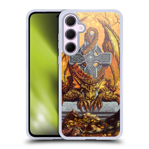 Ed Beard Jr Mythical Series Celtic Autumn Cross Soft Gel Case for Samsung Galaxy A35 5G