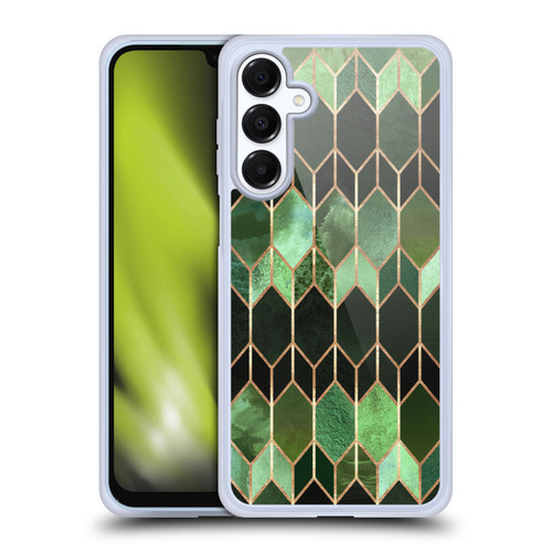 Elisabeth Fredriksson Geometric Design And Pattern Green Stained Glass Soft Gel Case for Samsung Galaxy A16 5G & MagSafe