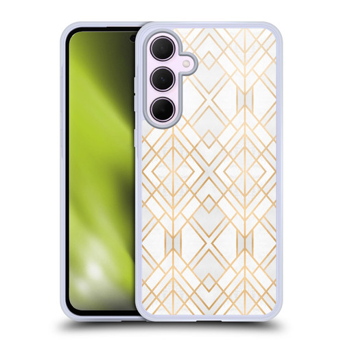 Elisabeth Fredriksson Geometric Design And Pattern Golden Geo Soft Gel Case for Samsung Galaxy A35 5G