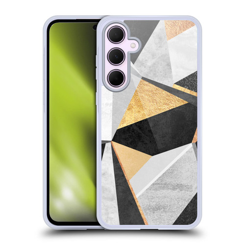 Elisabeth Fredriksson Geometric Design And Pattern Geometry Gold Soft Gel Case for Samsung Galaxy A35 5G