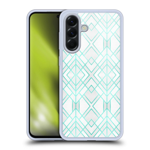 Elisabeth Fredriksson Geometric Design And Pattern Turquoise Geo Soft Gel Case for Samsung Galaxy A56 5G