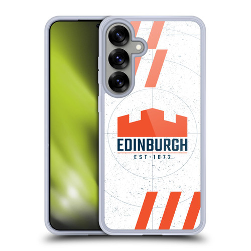 Edinburgh Rugby Logo Art White Soft Gel Case for Samsung Galaxy S25+ & MagSafe