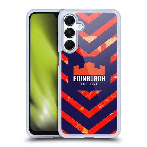 Edinburgh Rugby Graphic Art Orange Pattern Soft Gel Case for Samsung Galaxy A16 5G & MagSafe