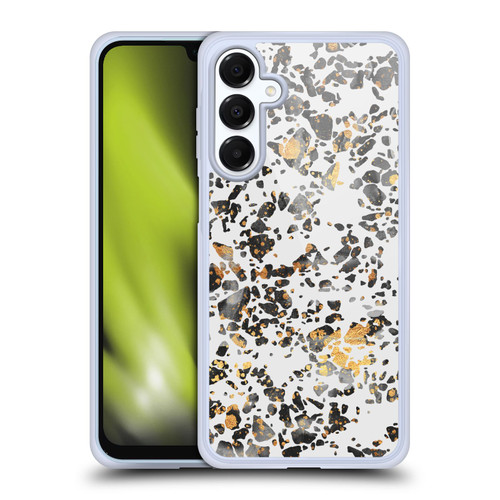Elisabeth Fredriksson Sparkles Gold Speckled Terrazzo Soft Gel Case for Samsung Galaxy A16 5G & MagSafe