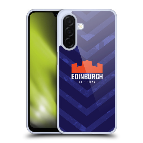 Edinburgh Rugby Graphic Art Blue Pattern Soft Gel Case for Samsung Galaxy A26 5G