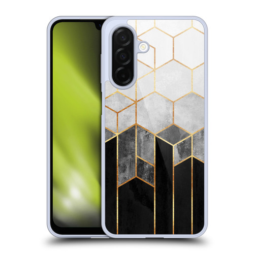 Elisabeth Fredriksson Sparkles Charcoal Hexagons Soft Gel Case for Samsung Galaxy A26 5G