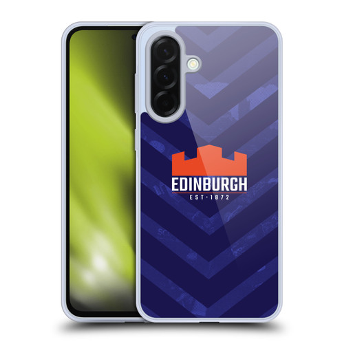 Edinburgh Rugby Graphic Art Blue Pattern Soft Gel Case for Samsung Galaxy A36 5G