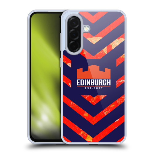 Edinburgh Rugby Graphic Art Orange Pattern Soft Gel Case for Samsung Galaxy A36 5G