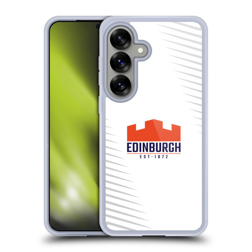 Edinburgh Rugby Graphic Art White Logo Soft Gel Case for Samsung Galaxy S25 & MagSafe
