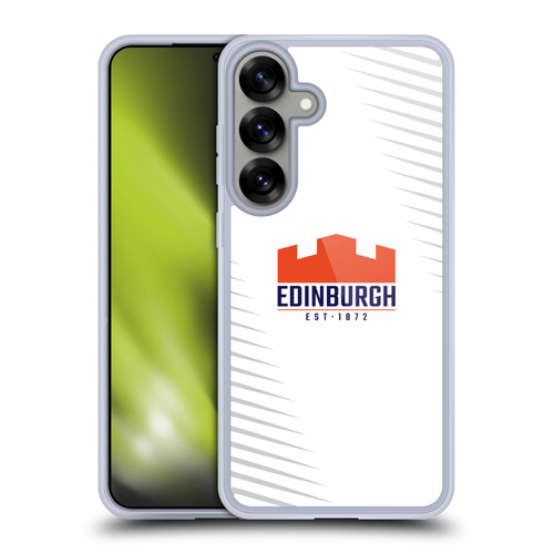 Edinburgh Rugby Graphic Art White Logo Soft Gel Case for Samsung Galaxy S25+ & MagSafe