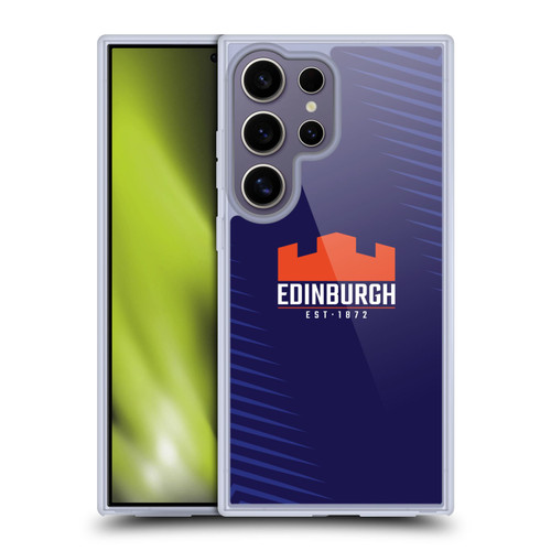 Edinburgh Rugby Graphic Art Blue Logo Soft Gel Case for Samsung Galaxy S25 Ultra & MagSafe