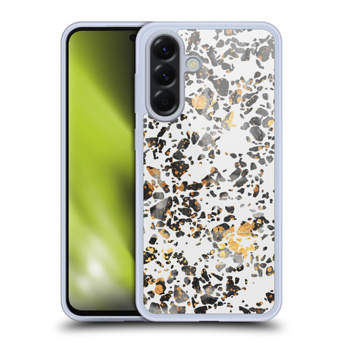 Elisabeth Fredriksson Sparkles Gold Speckled Terrazzo Soft Gel Case for Samsung Galaxy A56 5G