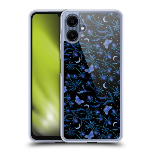 Episodic Drawing Pattern Blue Thistle Soft Gel Case for Samsung Galaxy A06 4G / 5G