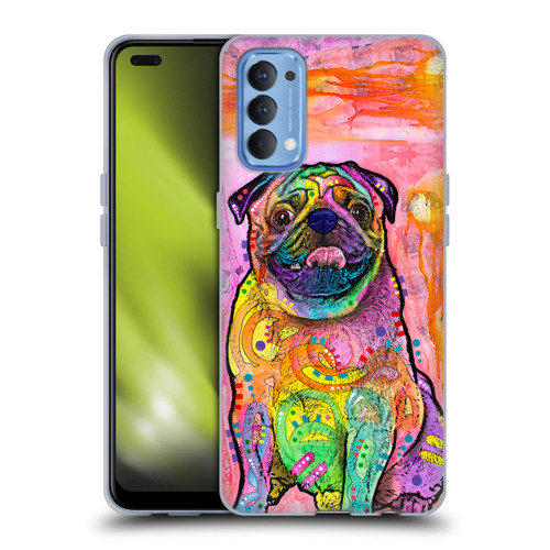 Dean Russo Dogs 3 Pug Soft Gel Case for OPPO Reno 4 5G