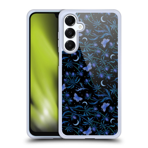 Episodic Drawing Pattern Blue Thistle Soft Gel Case for Samsung Galaxy A16 5G & MagSafe