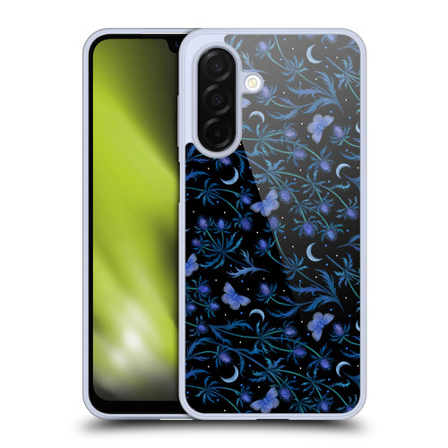 Episodic Drawing Pattern Blue Thistle Soft Gel Case for Samsung Galaxy A26 5G