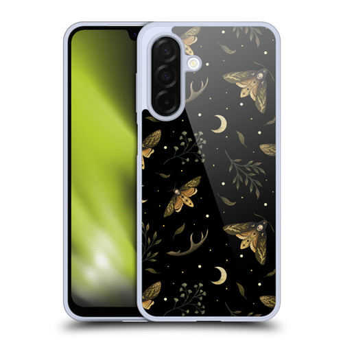 Episodic Drawing Pattern Death Head Moth Soft Gel Case for Samsung Galaxy A26 5G