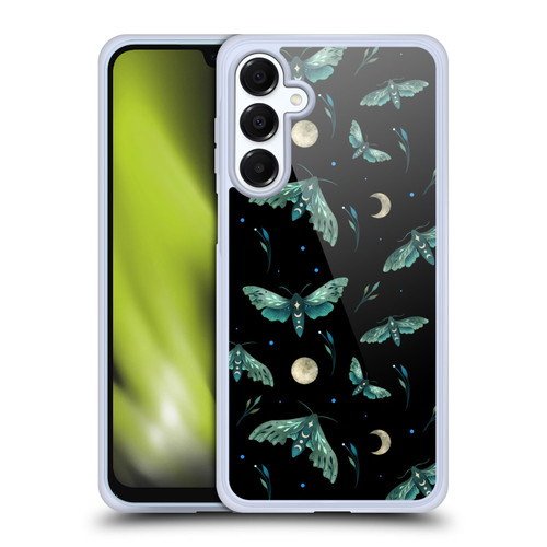 Episodic Drawing Art Lime Hawk Moth Pattern Soft Gel Case for Samsung Galaxy A16 5G & MagSafe