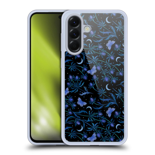 Episodic Drawing Pattern Blue Thistle Soft Gel Case for Samsung Galaxy A56 5G