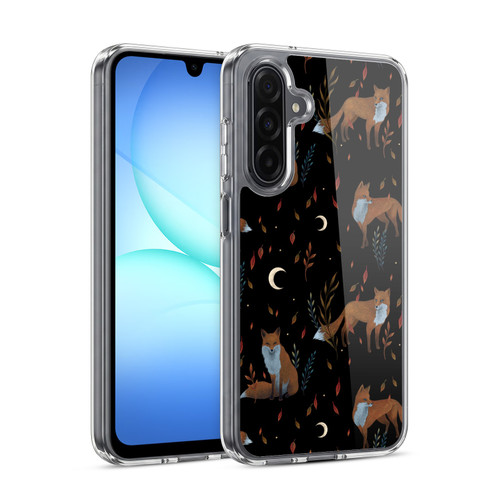 Episodic Drawing Art Foxes Pattern Soft Gel Case for Samsung Galaxy A17 4G / 5G