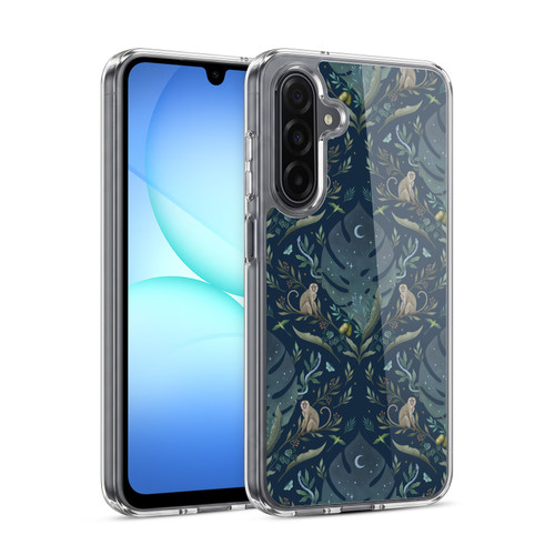 Episodic Drawing Art Monkey Tropical Light Pattern Soft Gel Case for Samsung Galaxy A17 4G / 5G
