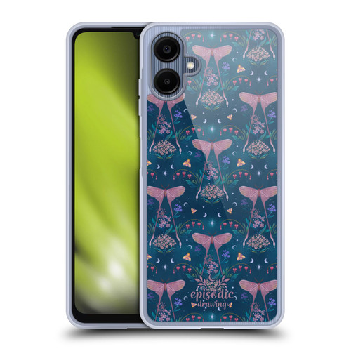 Episodic Drawing Spooky Patterns Halloween Pumpkin Cat Soft Gel Case for Samsung Galaxy A06 4G / 5G