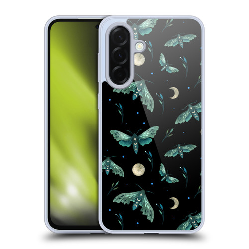 Episodic Drawing Art Lime Hawk Moth Pattern Soft Gel Case for Samsung Galaxy A36 5G