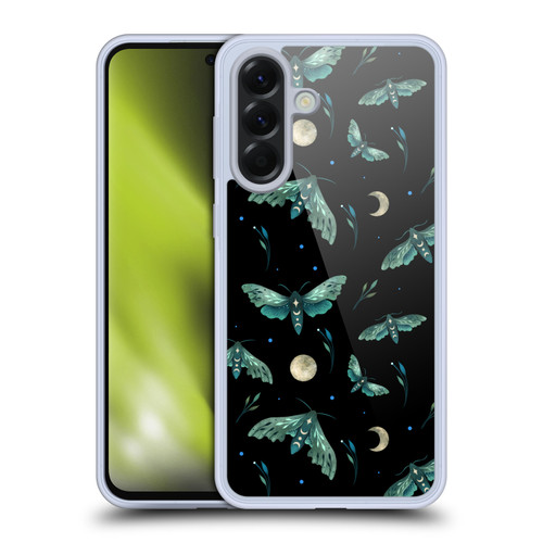 Episodic Drawing Art Lime Hawk Moth Pattern Soft Gel Case for Samsung Galaxy A56 5G
