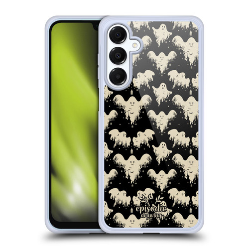 Episodic Drawing Spooky Patterns Halloween Ghost Soft Gel Case for Samsung Galaxy A16 5G & MagSafe