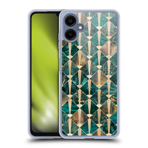 Elisabeth Fredriksson Geometric Design And Pattern Art Deco Tiles - Ocean Soft Gel Case for Samsung Galaxy A06 4G / 5G