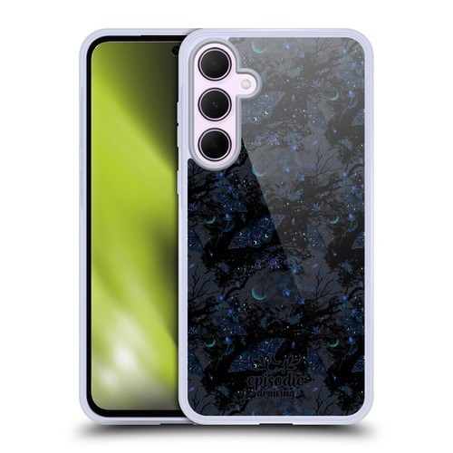 Episodic Drawing Spooky Patterns Witch Moth Soft Gel Case for Samsung Galaxy A35 5G