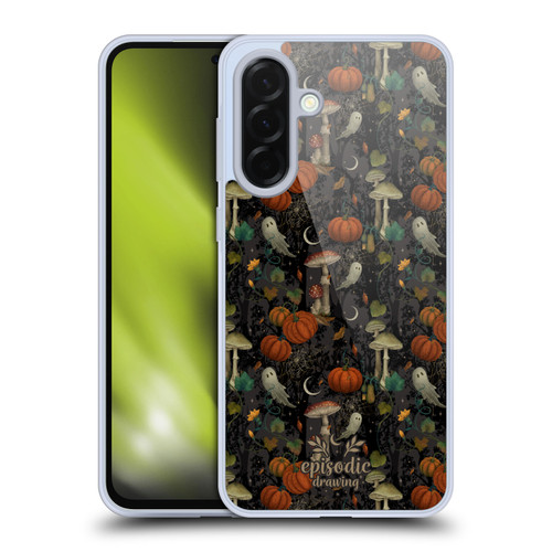 Episodic Drawing Spooky Patterns Whimsy Halloween Pumpkin Soft Gel Case for Samsung Galaxy A36 5G