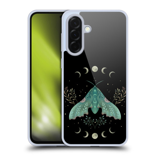 Episodic Drawing Illustration Animals Moon & Moth Soft Gel Case for Samsung Galaxy A36 5G