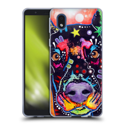 Dean Russo Dogs 3 Doberman Soft Gel Case for Samsung Galaxy A01 Core (2020)