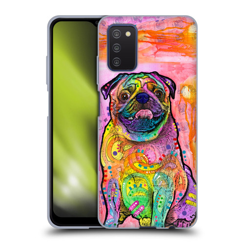 Dean Russo Dogs 3 Pug Soft Gel Case for Samsung Galaxy A03s (2021)