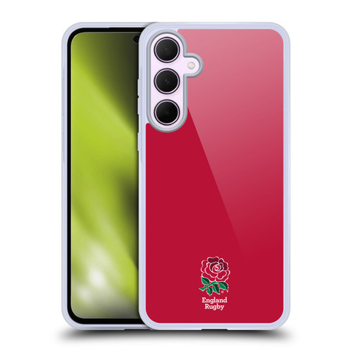England Rugby Union 2016/17 The Rose Plain Red Soft Gel Case for Samsung Galaxy A35 5G