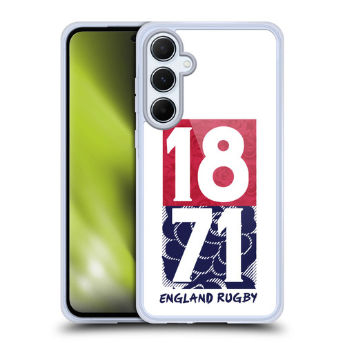 England Rugby Union 2016/17 The Rose 1871 Soft Gel Case for Samsung Galaxy A55 5G