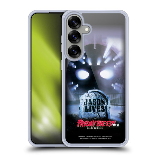 Friday the 13th Part VI Jason Lives Key Art Poster Soft Gel Case for Samsung Galaxy S25+ & MagSafe