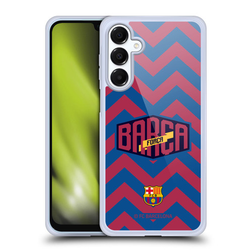 FC Barcelona Forca Barca Zigzag Soft Gel Case for Samsung Galaxy A16 5G & MagSafe