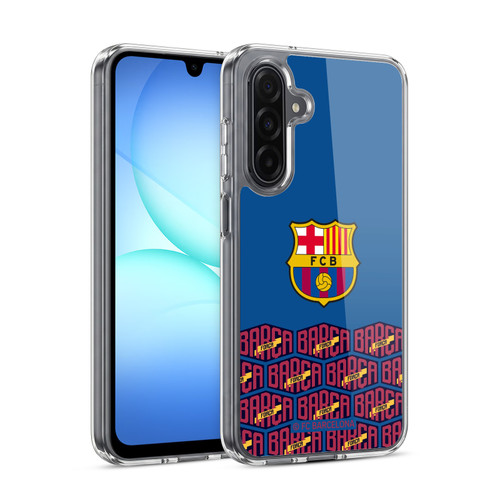 FC Barcelona Forca Barca Logo And Pattern Soft Gel Case for Samsung Galaxy A17 4G / 5G