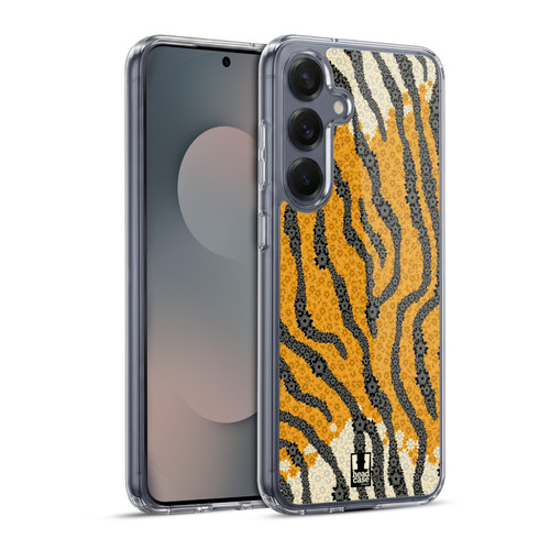Head Case Designs Floral Camo Print Tiger Soft Gel Case for Samsung Galaxy S25+ & MagSafe